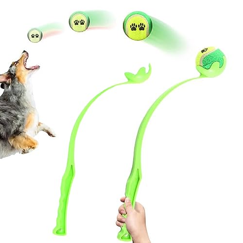 SHINROAD Ballwerfer für Hunde, Ballschleuder für Hunde, Wurfarm Hund, Hunde Ballschleuder mit Ball, Hund Ballschleuder, 45cm (Grün) von SHINROAD