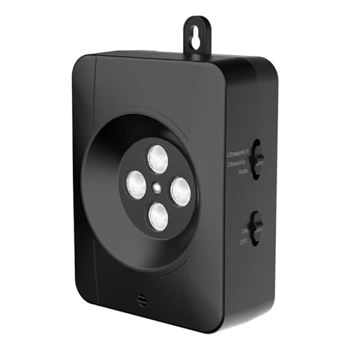 SHINROAD Effektive Reichweite, Hunde-Bell-Abschreckung, Haussteuerungswerkzeug, Anti-Gerät, Ultraschall-Abwehr, Stopp, Outdoor-Bell-Schalldämpfer mit breiterer Nachbarfreundlichkeit, Schwarz von SHINROAD