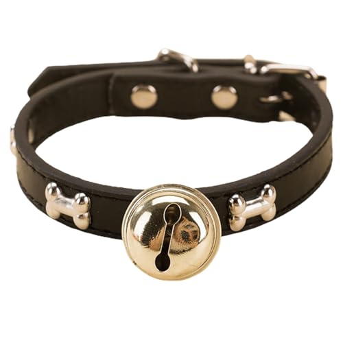 SHINROAD Halsband für Hunde, mit Glöckchen, hübsches Knochenmuster, Schwarz, Größe S SHINROAD Halsband für Hunde, mit Glöckchen, hübsches Knochenmuster, Schwarz, Größe S von SHINROAD