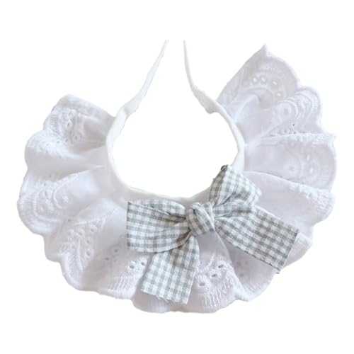 SHINROAD Handgefertigter Haustier-Schal, Spitze, Lätzchen, Halsband, verstellbares Bandana mit Schleife, für Haustiere, Zubehör, Geburtstage, besondere Anlässe, niedliches Design, Katzen, Grün, Größe SHINROAD Handgefertigter Haustier-Schal, Spitze, Lätzchen, Halsband, verstellbares Bandana mit Schleife, für Haustiere, Zubehör, Geburtstage, besondere Anlässe, niedliches Design, Katzen, Grün, Größe von SHINROAD
