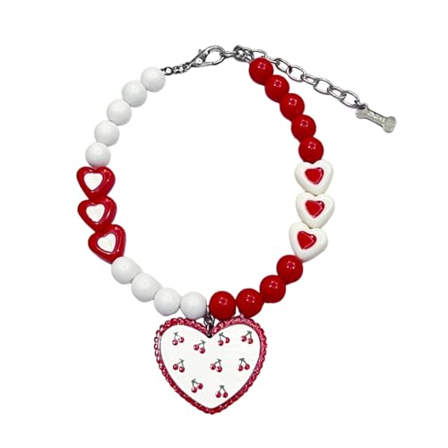 SHINROAD Haustier-Accessoire, rotes Herz-Anhänger, Halsband, Halskette, langlebig, lichtecht, verstellbare Größe, Schmuck für Hund und Katze, schönes Accessoire für den täglichen Gebrauch, Fotos SHINROAD Haustier-Accessoire, rotes Herz-Anhänger, Halsband, Halskette, langlebig, lichtecht, verstellbare Größe, Schmuck für Hund und Katze, schönes Accessoire für den täglichen Gebrauch, Fotos von SHINROAD