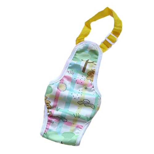 SHINROAD Haustier-Unterwäsche, Cartoon-Druck, Hundewindeln, Menstruationshose, Cartoon-Druck, Bauch-Stil, weich, atmungsaktiv, Hundewindeln, Haustierbedarf, Grün, Größe XL von SHINROAD