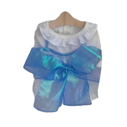 SHINROAD Haustierkleid mit Nackenknopf, Prinzessin, für Hunde und Katzen, ärmelloser Rock mit Seitenschlitz, Satinschleife, atmungsaktiv, hautfreundlich, Sommer-Outfit, Größe S bis Blau, Größe XS SHINROAD Haustierkleid mit Nackenknopf, Prinzessin, für Hunde und Katzen, ärmelloser Rock mit Seitenschlitz, Satinschleife, atmungsaktiv, hautfreundlich, Sommer-Outfit, Größe S bis Blau, Größe XS von SHINROAD