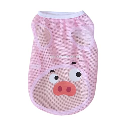 SHINROAD Haustierkleidung mit Cartoon-Druck-Design, lustige Designs, Weste, Top, bequem, Sommer, kühles Netzgewebe, atmungsaktives T-Shirt für Hunde, Rosa, Größe M SHINROAD Haustierkleidung mit Cartoon-Druck-Design, lustige Designs, Weste, Top, bequem, Sommer, kühles Netzgewebe, atmungsaktives T-Shirt für Hunde, Rosa, Größe M von SHINROAD