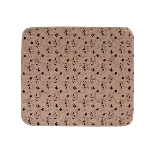 SHINROAD Haustiermatte für Hunde, waschbar, wiederverwendbar, Hundetraining, Töpfchen, saugfähig, auslaufsicher, für Zuhause, Reisen, rutschfest, Bodenschutz, Kistenunterlage, dekorativ, Braun, S von SHINROAD
