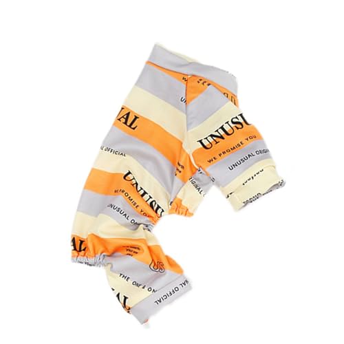 SHINROAD Hunde-Overall, hautfreundlich, weich, vierbeinig, Orange, Größe S SHINROAD Hunde-Overall, hautfreundlich, weich, vierbeinig, Orange, Größe S von SHINROAD