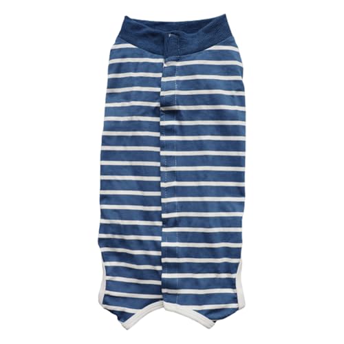 SHINROAD Hundeanzug, hochelastisch, Camouflage-Druck, Jumpsuit, Pyjama für postoperative Zwecke, für kleine, mittelgroße und große Hunde, gestreift, Größe XXL von SHINROAD