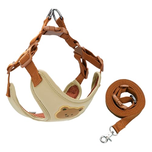 SHINROAD Hundegeschirr mit gepolstertem Griff, verstellbar, mit Liftunterstützung, Leine, Set, anatomisches Design, Weste, atmungsaktiv, bequem für kleine bis große Hunde, schnell beige, L SHINROAD Hundegeschirr mit gepolstertem Griff, verstellbar, mit Liftunterstützung, Leine, Set, anatomisches Design, Weste, atmungsaktiv, bequem für kleine bis große Hunde, schnell beige, L von SHINROAD