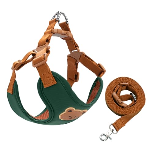 SHINROAD Hundegeschirr mit gepolstertem Griff, verstellbar, mit Liftunterstützung, Leine, Set, anatomisches Design, atmungsaktiv, bequem für kleine bis große Hunde, schnell grün, Größe M SHINROAD Hundegeschirr mit gepolstertem Griff, verstellbar, mit Liftunterstützung, Leine, Set, anatomisches Design, atmungsaktiv, bequem für kleine bis große Hunde, schnell grün, Größe M von SHINROAD