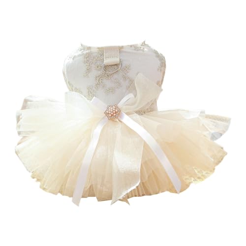 SHINROAD Hundekleid, exquisiter Saum, für modische Stickerei, Prinzessin, Hochzeit, perfekte Partys, Festivals, Fotografie, Requisiten, niedliche Kleidung, Weihnachten, Gelb, Größe L SHINROAD Hundekleid, exquisiter Saum, für modische Stickerei, Prinzessin, Hochzeit, perfekte Partys, Festivals, Fotografie, Requisiten, niedliche Kleidung, Weihnachten, Gelb, Größe L von SHINROAD