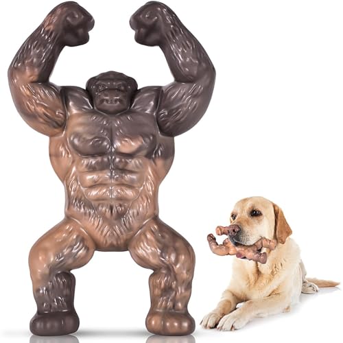 SHINROAD Hundespielzeug, Kauspielzeug für Hunde, Schimpansen Hundezahnbürste, Kaustangen Zahnbürsten für Hunde, Hundespielzeug Ball für Große, Mittelgroße, Kleine Hunde von SHINROAD