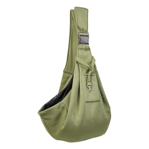 SHINROAD Kleine Tasche am Haustier-Rucksack, Schultergurt mit Haken, verstellbare Riemen, sicher, bequem für Reisen, Katzen, Hunde, bequeme Tragetasche, Armeegrün SHINROAD Kleine Tasche am Haustier-Rucksack, Schultergurt mit Haken, verstellbare Riemen, sicher, bequem für Reisen, Katzen, Hunde, bequeme Tragetasche, Armeegrün von SHINROAD