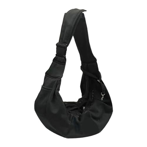 SHINROAD Kleine Tasche am Haustier-Rucksack, Schultergurt mit Haken, verstellbare Riemen, sicher, bequem für Reisen, Katzen, Hunde, bequeme Tragetasche, Schwarz SHINROAD Kleine Tasche am Haustier-Rucksack, Schultergurt mit Haken, verstellbare Riemen, sicher, bequem für Reisen, Katzen, Hunde, bequeme Tragetasche, Schwarz von SHINROAD