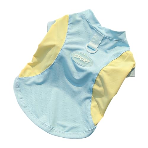 SHINROAD Kühlendes Outfit für Hunde, Eisseide, atmungsaktiv, schnelltrocknend, für kleine und mittelgroße Hunde, Sonnenschutzkleidung mit UV-Luftzirkulation, Blau, Größe L SHINROAD Kühlendes Outfit für Hunde, Eisseide, atmungsaktiv, schnelltrocknend, für kleine und mittelgroße Hunde, Sonnenschutzkleidung mit UV-Luftzirkulation, Blau, Größe L von SHINROAD