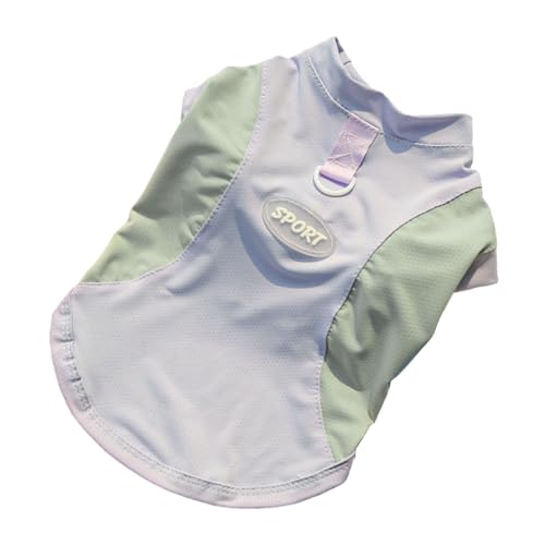 SHINROAD Kühlendes Outfit für Hunde, Eisseide, atmungsaktiv, schnelltrocknend, für kleine und mittelgroße Hunde, Sonnenschutzkleidung mit UV-Luftzirkulation, Lila, Größe S SHINROAD Kühlendes Outfit für Hunde, Eisseide, atmungsaktiv, schnelltrocknend, für kleine und mittelgroße Hunde, Sonnenschutzkleidung mit UV-Luftzirkulation, Lila, Größe S von SHINROAD