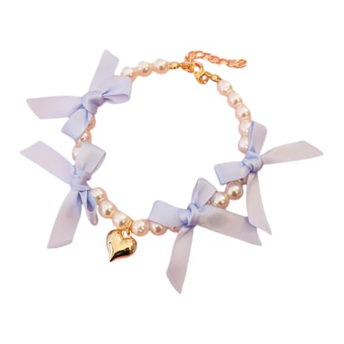 SHINROAD Niedliches Haustierhalsband mit Kunstperlen, Liebesanhänger, verstellbare Hundeperlenhalskette mit Schleife, Herz für kleine bis mittelgroße Hunde, Katzen, Hochzeitszubehör, Retro-Design SHINROAD Niedliches Haustierhalsband mit Kunstperlen, Liebesanhänger, verstellbare Hundeperlenhalskette mit Schleife, Herz für kleine bis mittelgroße Hunde, Katzen, Hochzeitszubehör, Retro-Design von SHINROAD