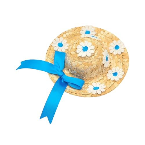SHINROAD Niedliches Haustierzubehör, Mini-Strohhhüte für Haustiere, handgewebt, Puppenhaus, charmante Kopfbedeckung, Kostüm, natürliche Tiere, Miniatur-Puppen, Himmelblau, 12 cm SHINROAD Niedliches Haustierzubehör, Mini-Strohhhüte für Haustiere, handgewebt, Puppenhaus, charmante Kopfbedeckung, Kostüm, natürliche Tiere, Miniatur-Puppen, Himmelblau, 12 cm von SHINROAD