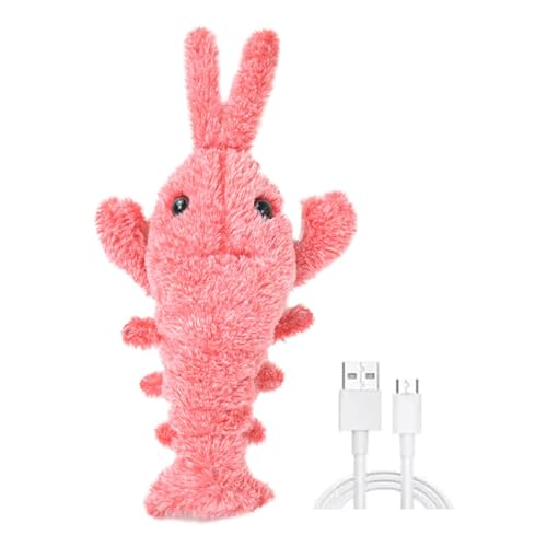 SHINROAD Pet Playmate Stressabbau, hautfreundliches, interaktives Katzenspielzeug, Schlapphummer, Hund, USB, wiederaufladbar, Vibrationsmodi, elektrisch, realistisch, wackeln, Katzenminze, Rosa SHINROAD Pet Playmate Stressabbau, hautfreundliches, interaktives Katzenspielzeug, Schlapphummer, Hund, USB, wiederaufladbar, Vibrationsmodi, elektrisch, realistisch, wackeln, Katzenminze, Rosa von SHINROAD