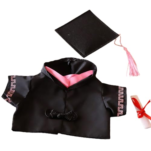 SHINROAD Puppen-Abschlusszubehör, Feier-Outfit, 30 cm, Kleid Set mit Quasten, Hut, Diplom, Plüschtier, Baumwolle, Junggesellenuniform, akademisches Kleid, Kleidung, Liebhaber, Rosa SHINROAD Puppen-Abschlusszubehör, Feier-Outfit, 30 cm, Kleid Set mit Quasten, Hut, Diplom, Plüschtier, Baumwolle, Junggesellenuniform, akademisches Kleid, Kleidung, Liebhaber, Rosa von SHINROAD