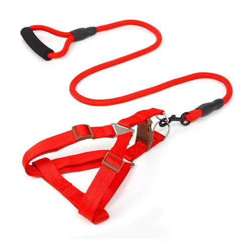 SHINROAD Robustes, langlebiges Haustiergeschirr, Nylon-Leine, verstellbares Hunde-Set mit weich gepolstertem Griff, ausbruchsicheres Design für kleine, mittelgroße Hunde und Katzen, bequeme Traktion SHINROAD Robustes, langlebiges Haustiergeschirr, Nylon-Leine, verstellbares Hunde-Set mit weich gepolstertem Griff, ausbruchsicheres Design für kleine, mittelgroße Hunde und Katzen, bequeme Traktion von SHINROAD