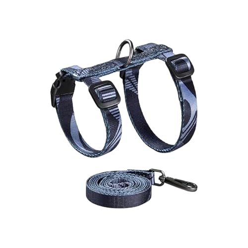 SHINROAD Schwereloses Katzengeschirr, verstellbare Leine, ausbruchsicher, weich, für Spaziergänge, Reisen, Traktionsseil, S, M, L, Grau 1 von SHINROAD
