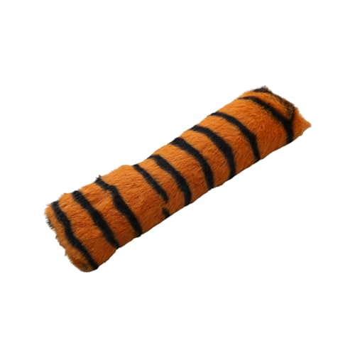 SHINROAD Sicheres Katzenkissen, neugieriges Haustierspielzeug, Plüsch, bissfest, langes Design, Tigerschwanz für Katzen, reduziert Angstzustände, Langeweile, enthält Katzenminze, Neugier, Bräune von SHINROAD