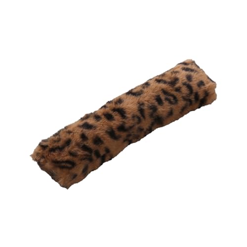 SHINROAD Sicheres Katzenkissen Neugieriges Haustierspielzeug Plüsch Bissfest Langes Design Tigerschwanz für Katzen Reduziert Angst Langeweile Enthält Katzenminze Neugier, Dunkelbraun von SHINROAD