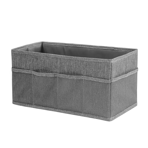 SHINROAD Stifthalter faltbar Schlafzimmer Aufbewahrungsbox Klappbarer Aufbewahrungsbox mit Netztaschen großer Kapazität Organizer für Unterwäsche Kosmetik Briefpapier Grau SHINROAD Stifthalter faltbar Schlafzimmer Aufbewahrungsbox Klappbarer Aufbewahrungsbox mit Netztaschen großer Kapazität Organizer für Unterwäsche Kosmetik Briefpapier Grau von SHINROAD