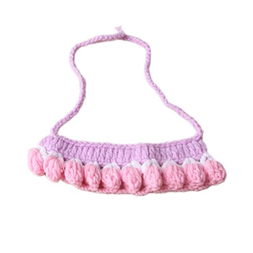 Strawberry Haustier-Halsband-Zubehör, gestrickte Krawatte, verstellbarer Riemen für kleine Tiere, niedliches Schleifen-Design, Rüschen-Dekoration, weich, atmungsaktiv, Halsbekleidung, Hühner, Rosa, L Strawberry Haustier-Halsband-Zubehör, gestrickte Krawatte, verstellbarer Riemen für kleine Tiere, niedliches Schleifen-Design, Rüschen-Dekoration, weich, atmungsaktiv, Halsbekleidung, Hühner, Rosa, L von SHINROAD