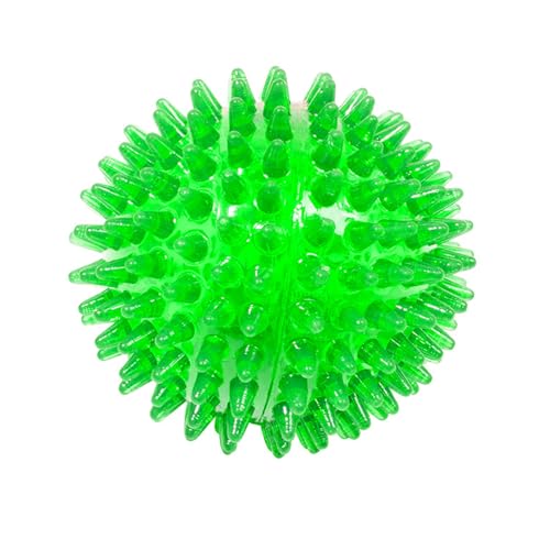 Tpr Material Hundespielzeug Kauspielzeug Kauspielzeug Quietschender Kauen Sound Ball Sichere Zahnreinigung Interaktive Welpenbälle Trainingsspielzeug für Langeweile Linderung Dental Grün von SHINROAD