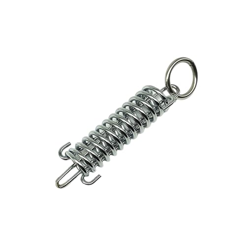 Zeltzubehör aus verzinktem Stahl, selbstjustierende Seilschnalle, Hundeleine, stoßdämpfende Feder, strapazierfähig, feste Hakenstruktur, Spanner für Training, Silber Zeltzubehör aus verzinktem Stahl, selbstjustierende Seilschnalle, Hundeleine, stoßdämpfende Feder, strapazierfähig, feste Hakenstruktur, Spanner für Training, Silber von SHINROAD