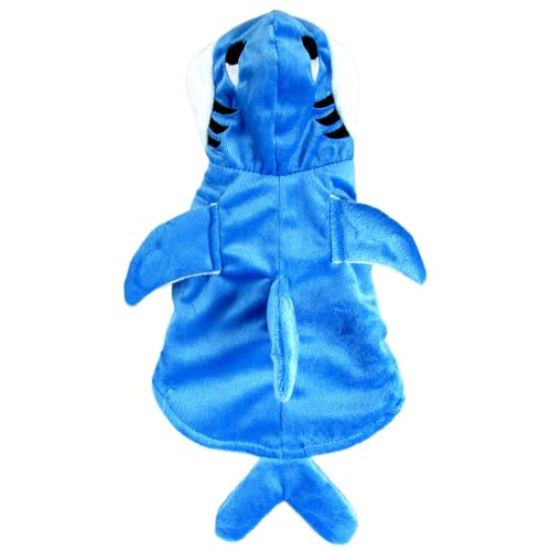 Hunde Halloween Kostüme warmes Hai -Formhund -Hunde -Outfit mit Kapuzenpodium für kleine mittelgroße Katzen Haustiere, XL Hunde Halloween Kostüme warmes Hai -Formhund -Hunde -Outfit mit Kapuzenpodium für kleine mittelgroße Katzen Haustiere, XL von SHITOOMFE