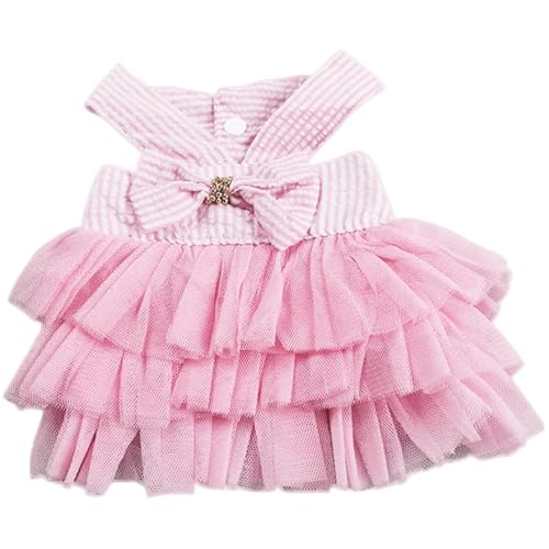 Hundekleid, Prinzessin Spitzenkleid Mädchen Hundekleidung mit Bugdekor, dekorativer Spitzenverkleidungsrock für kleine Hunde Katzen, m von SHITOOMFE