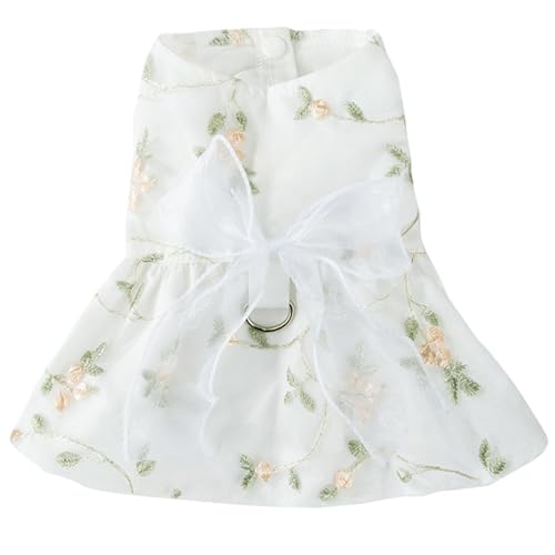 Hundrock, Hundrock, Stickerei Bowknot Prinzessin Kleid, besiegbare dünne Haustierkleidung für Hochzeits Geburtstagsfeier Hundrock, Hundrock, Stickerei Bowknot Prinzessin Kleid, besiegbare dünne Haustierkleidung für Hochzeits Geburtstagsfeier von SHITOOMFE