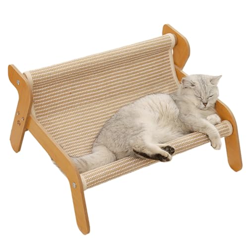 Katzenkratzerbett, Sisal-Katzenkratzerbett, weastresistente Nicht-Shedding, erhöhter Lounge-Stuhl mit Sisal, Kühlmatte für Innenkatzen Katzenkratzerbett, Sisal-Katzenkratzerbett, weastresistente Nicht-Shedding, erhöhter Lounge-Stuhl mit Sisal, Kühlmatte für Innenkatzen von SHITOOMFE