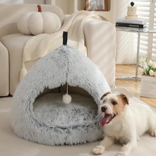 SHJOEE Faltbar Katzenhöhle Waschbar Katzenhaus Hundehaus Hasenhaus Flauschig Katzenbett Hundebett Haustierbett Kuschelbett Plüsch Kuschelhöhle Winterfest Pet House Indoor Bequemer Katzenschlafplatz SHJOEE Faltbar Katzenhöhle Waschbar Katzenhaus Hundehaus Hasenhaus Flauschig Katzenbett Hundebett Haustierbett Kuschelbett Plüsch Kuschelhöhle Winterfest Pet House Indoor Bequemer Katzenschlafplatz von SHJOEE