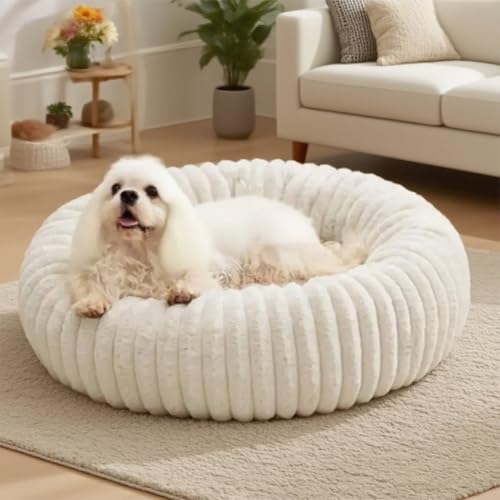 SHJOEE Flauschig Haustierbett Waschbar Hundebett Katzenbett Rund Donut Hundekorb Indoor Katzenkissen Katzenkorb Plüsch Welpenbett Schlafplatz für Katzen Kleine Mittelgroße Hunde und Andere Haustiere SHJOEE Flauschig Haustierbett Waschbar Hundebett Katzenbett Rund Donut Hundekorb Indoor Katzenkissen Katzenkorb Plüsch Welpenbett Schlafplatz für Katzen Kleine Mittelgroße Hunde und Andere Haustiere von SHJOEE