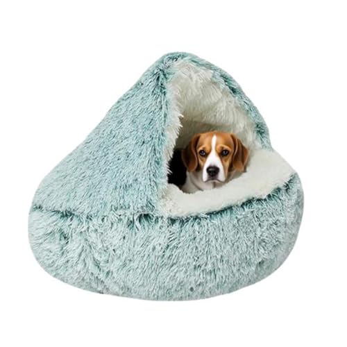SHJOEE Flauschig Hundebett Muschelform 70cm Katzenbett Warm Tierbett Haustierbett Waschbar Hundesofa Katzensofa Plüsch Hundekorb Katzenkorb Weiche Kuschelbett für Den Schlaf im Innenbereich von SHJOEE