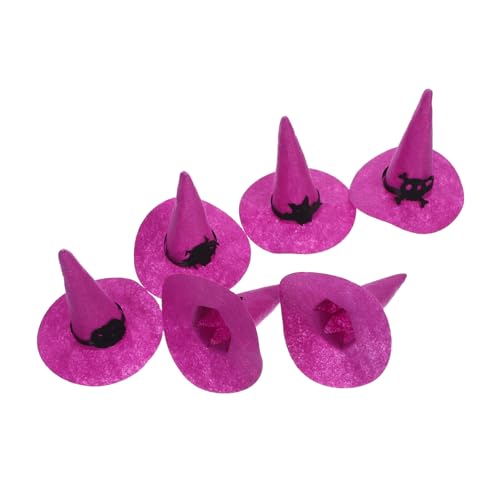 SHOWERORO 6 Kleine Hexenhüte: Mini-Filz-puppenhut, Haustier-Kopfschmuck, DIY-basteln Für Festivals, Cosplay, Abschlussball, Foto-Requisiten, Halloween-Party-Dekorationen SHOWERORO 6 Kleine Hexenhüte: Mini-Filz-puppenhut, Haustier-Kopfschmuck, DIY-basteln Für Festivals, Cosplay, Abschlussball, Foto-Requisiten, Halloween-Party-Dekorationen von SHOWERORO