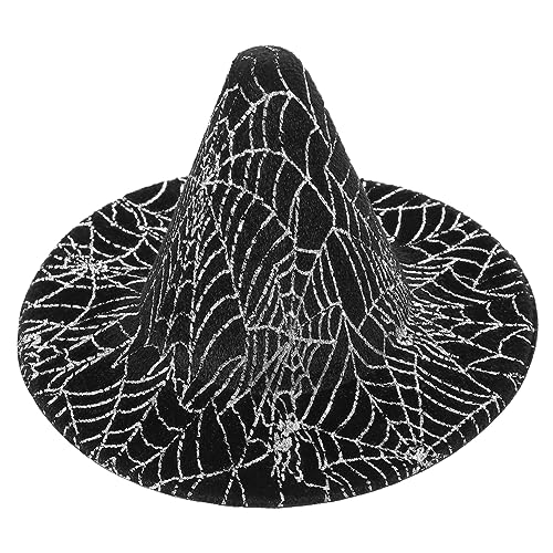 SHOWERORO Kleiner Halloween Hexenhut Für Haustiere Doll Witch Hat Mit Spiderweb-Design Handgemacht Leichtem Material Für Partys Und Kostüme SHOWERORO Kleiner Halloween Hexenhut Für Haustiere Doll Witch Hat Mit Spiderweb-Design Handgemacht Leichtem Material Für Partys Und Kostüme von SHOWERORO