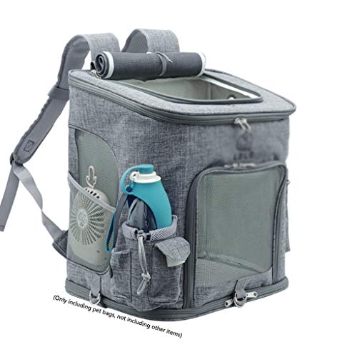 Hundetragetasche Haustier Katze Haustier Rucksack Atmungsaktive Reise Outdoor Umhängetasche für kleine Hunde Katzen Tragbare Verpackung Tragen Haustierbedarf Haustierträger (Farbe: A) von SHQ