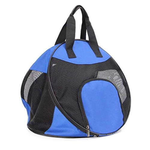 Hundetragetasche für Katzen und Hunde, atmungsaktiv, Reisetasche, Tragetasche, Rucksack, Chihuahua, Kleintiere, Handtaschen, Haustiertragetasche (Farbe: Blau) von SHQ