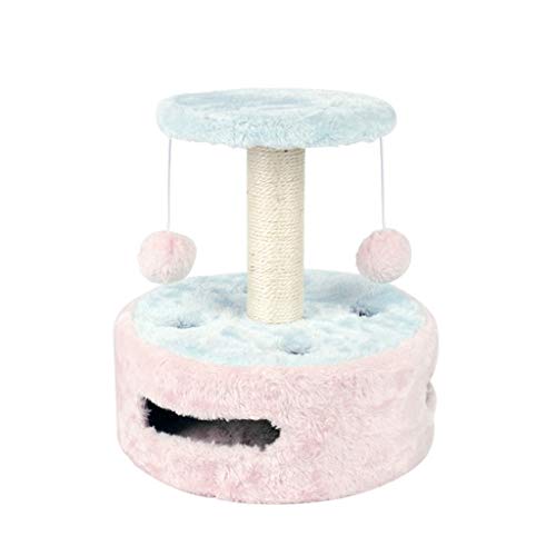 Katzenbaum Haustier Kratzbaum Klettergerüst Spielzeug mit Kugelform Spielzeug Katzenkratzbäume Condo Katzenkratzbrett Springtraining Spielzeug Katzenturm (Farbe: A) von SHQ