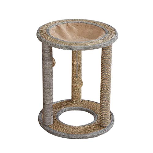 Katzenbaum Katzenkratzbäume, erwachsene Katzen- und Kätzchenbaum, 3 große Kratzstangen, Katze interaktives Spielzeug - Katzenkratzbaum Katzenturm (Größe: Medium) von SHQ