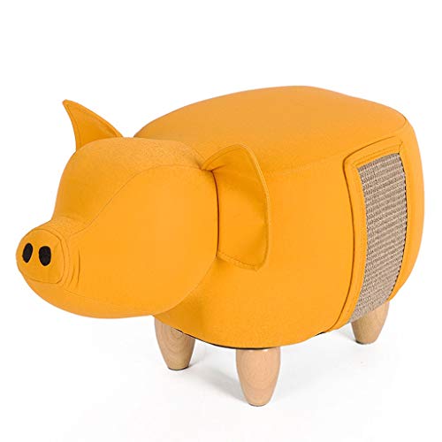Katzenhaus Kreatives Haustierbett, Hocker, Nest, Haustierhütte, Katzenschleifklaue, halbgeschlossenes Nest, Stuhlnest, Katze, täglicher Bedarf, Katzen-Hundebett, Hundebett (Farbe: goldenes Schwein) von SHQ