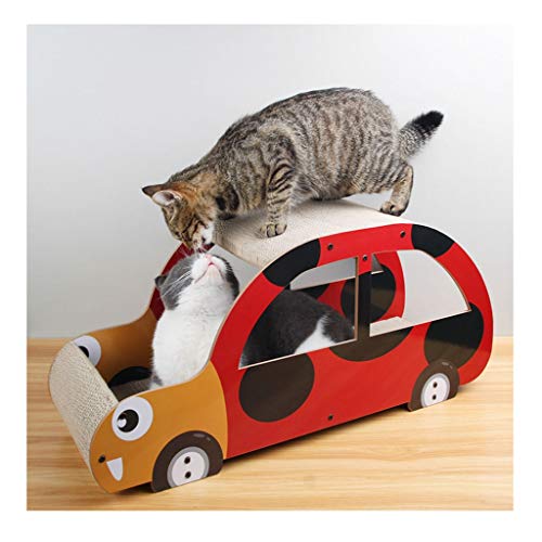Katzenkratzer, Wellpapier, Katzenkratzer, Auto, Katzenkratzen für Haustierkatzen, Spielbrett, Sofa, Betten, Papphaus, Katzenkratzen (Farbe: B) von SHQ