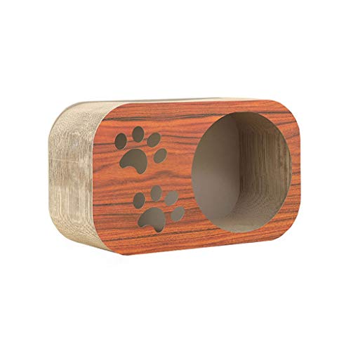 Katzenkratzer Wellpapier Katzenkratzer Katzenhaus Haustier Zwinger für Kätzchen Katze Kratzbrett Kratzbrett Kratzer für Katzen Haustier Spielzeug Katze Kratzen (Größe: klein) von SHQ