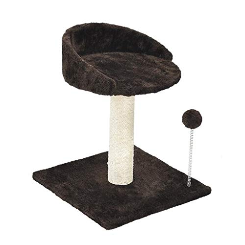Kratzbaum, Kratzbaum, Katzenturm für Kätzchen, Sisal-Kratzbäume, Katzenhaus-Sprungplattform, Katzenaktivitätszentrum, Katzenturm (Farbe: Braun) von SHQ