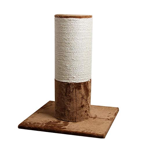 Kratzbaum, großer Kratzbaum, Sisal-Kratzbaum, Katzenmöbel, langlebig, stilvolle Kratzbäume und Katzenkratzbäume, Katzenturm (Farbe: Braun) von SHQ