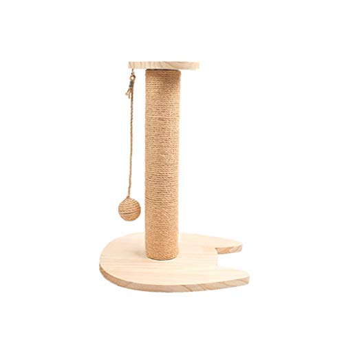 Kratzbaum für Katzen, Katzenbaum mit hängendem Ball, robuster Kratzbaum mit Sisalseil, Katzenturm (Farbe: A) von SHQ